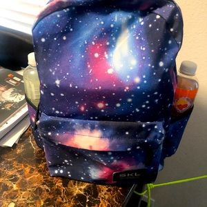 SKL Galaxy School Backpack Universe Multicolored Vibrant Zipper Pockets